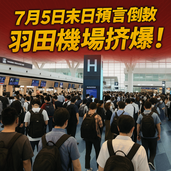 羽田機場人潮擠爆，7月5日日本地震預言引發旅遊恐慌