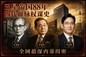 三星帝國黑暗史：四代豪門權力鬥爭內幕全揭密｜從王子之亂到李在鎔無罪定讞的88年血淚王朝