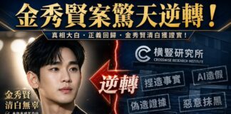 韓星金秀賢案件大逆轉新聞縮圖，警方證實橫豎研究所偽造AI證據。
