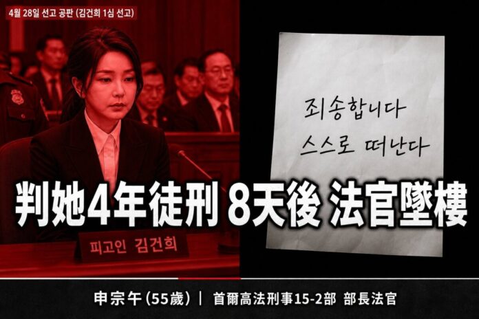 shin-jong-oh-judge-death-kim-keon-hee 金建希案二審法官身亡