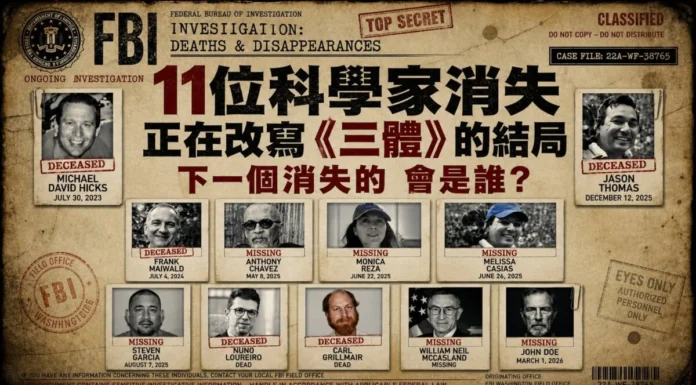 11位美國科學家神祕消失｜現實版《三體》清除計畫全紀錄