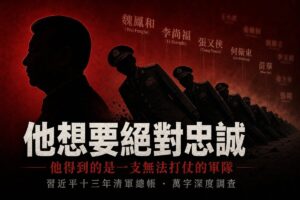 槍桿子不再聽話｜習近平清軍13年總帳：火箭軍崩塌、紅二代清洗與2027武統台灣夢的崩解