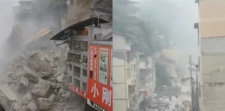 重慶山崩驚悚畫面曝光!兩排民房瞬間被吞噬 至少34人失聯生死未卜 重慶山崩「整整兩排房子消失」,恐怖對比照曝光
